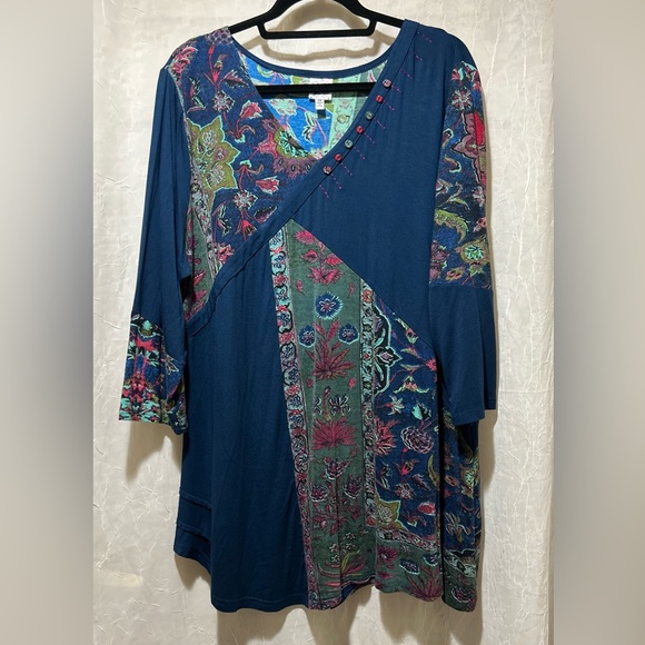 Parsley & Sage Dresses Parsley Sage Boho Patchwork Dress Size 2x Poshmark